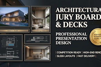 create architectural jury sheet presentation slide portfolio in canva powerpoint