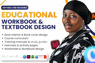 design canva educational workbook course curriculum textbook design in indesign