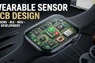 wearable sensor pcb, fitness tracker and smart wearable electronics