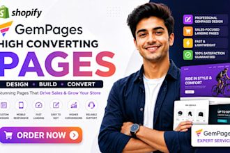 design and revamp your shopify landing page with shogun gempages