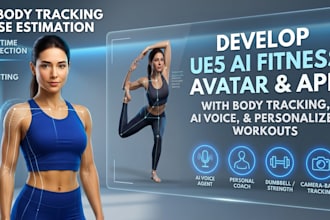 build ai fitness coach avatar app, real time pose estimation, face body tracking