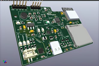 design custom esp32 iot pcb, schematic and pcb layout in kicad