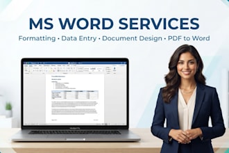 do professional ms word formatting, editing and document design
