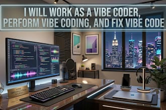 work as a vibe coder, perform vibe coding, and fix vibe code