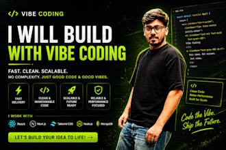 work as a vibe coder, perform vibe coding, and fix vibe code