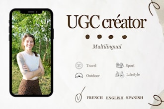 create authentic ugc content for your sport, wellness or travel brand