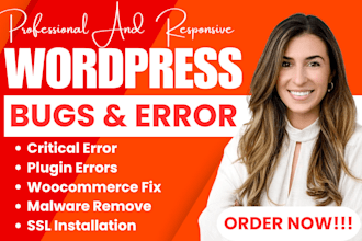 fix wordpress issues, fix wordpress errors, wordpress bug fix wordpress website