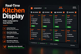 build kitchen display system for real time order routing restaurant automation