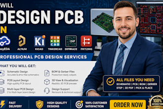 design pcb in easyeda altium kicad tinkercad diptrace and fritzing