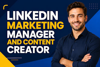 be your linkedin manager for profile setup, optimization, content,branding,