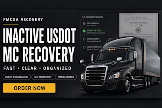 reactivate inactive usdot and reapply revoked mc authority with fmcsa motus