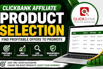 do clickbank affiliate product selection and find profitable offers to promote