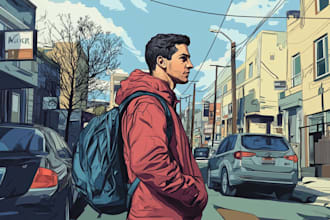 make anime manga comic book illustration
