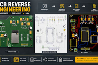 reverse engineer pcb, schematic and circuit board