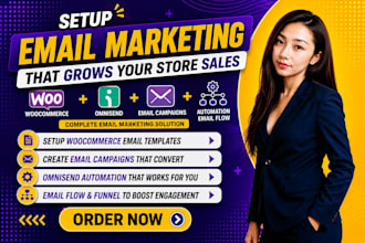 setup woocommerce email templates email campaigns omnisend automation email flow