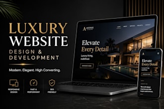 build luxury website design and website development
