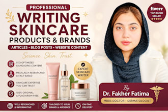 write skincare and beauty content