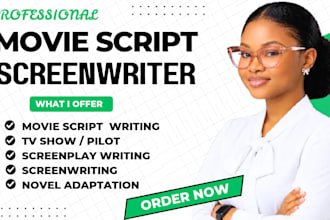 write movie script writing screenwriting youtube novel adaptation screenplay