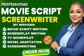 write movie script writing screenwriting youtube novel adaptation screenplay