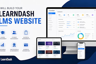 build a learndash lms website