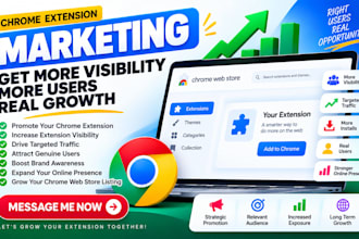 increase chrome download promote chrome browser extension install for real users
