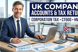 prepare uk accountant for company account, corporation tax return