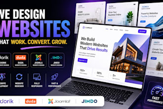 build dorik website design duda website design joomla jimdo website development