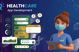 build hipaa compliant telehealth, ai healthcare saas, website and mobile app