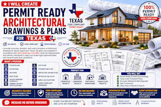 do texas full permit ready civil engineer drawings and plans