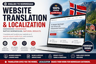 translate website from english to norwegian localization