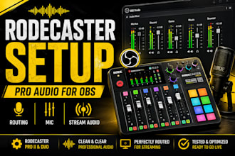set up rodecaster pro ii or duo with obs for professional audio