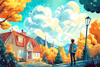 create a comic book or comic strip illustration