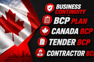 prepare canada contractor business continuity plans for tenders and compliance