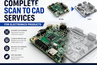 provide complete scan to cad services for electronics products