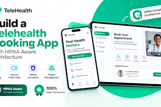 build a telehealth booking app with hipaa aware architecture