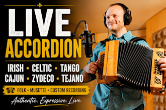 record live piano, button and diatonic accordion, concertina, and bandoneon