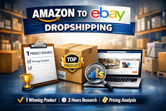 expert amazon to ebay dropshipping with SEO product research
