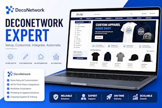 do deconetwork store customization deconetwork setup deconetwork API integration