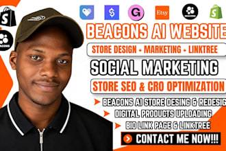 setup beacons ai biolink for your social media collection, linktree, linkpop