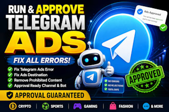 fix telegram ads declined, fix telegram ads, ad destination, setup telegram ads
