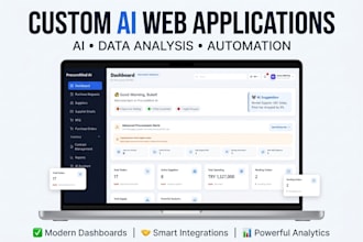 build a custom web application with ai and data analysis