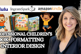 format your childrens book, interior design for amazon KDP kindle ingramspark