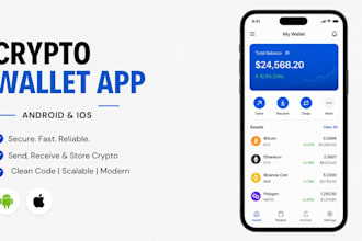 develop a secure crypto wallet app for ios and android