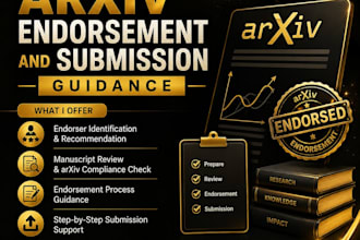 help with arxiv endorsement and submission guidance