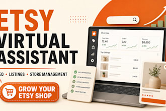 be your etsy virtual assistant for etsy seo , etsy listings and store management