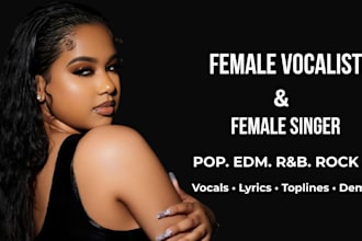 be your female singer female vocalist sorprano and classical singer songwriter