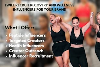 recruit recovery and wellness influencers for your brand