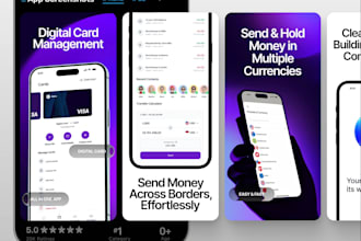 design mobile app screenshots for apple app store and google play store