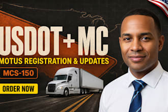 register or update your trucking usdot and mc authority through fmcsa motus