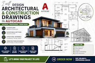 design architectural and construction drawings in autocad